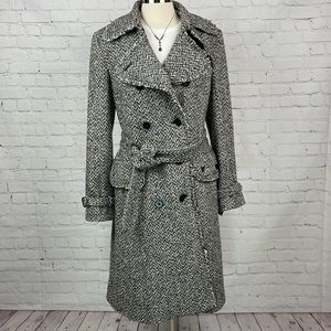 Banana Republic Black and White Trench Coat